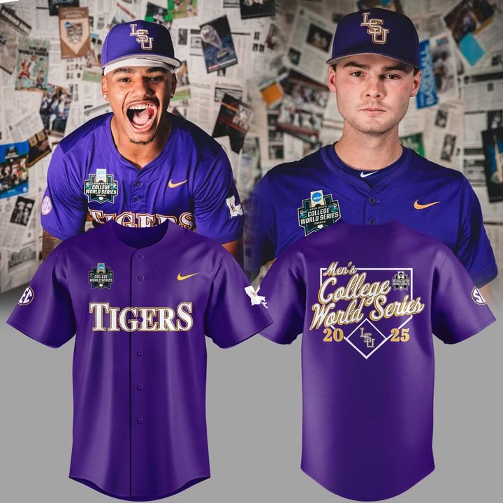 Special New Men's College World Series Tigers Baseball Jersey