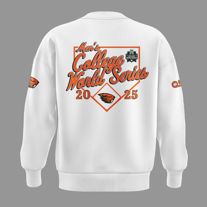 Special New Beavers Baseball Men's College World Series White Sweatshirt 2