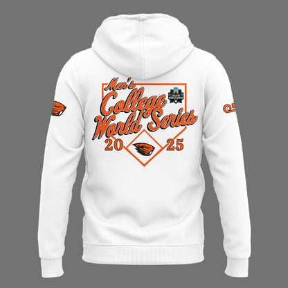 Special New Beavers Baseball Men's College World Series White Hoodie 2