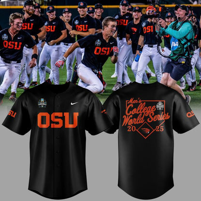 Special New OSU Baseball Men's College World Series Black Jersey 2