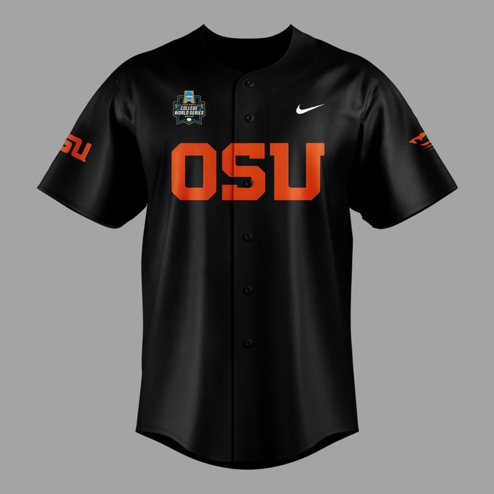 Special New OSU Baseball Men's College World Series Black Jersey 2