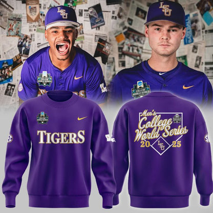Special New Men's College World Series Tigers Sweatshirt