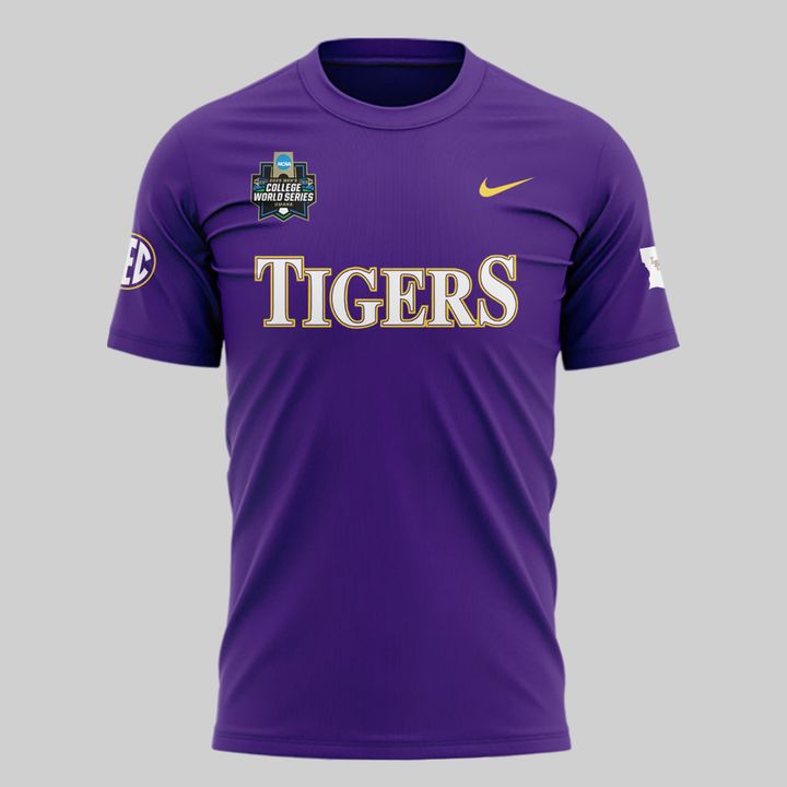 Special New Men's College World Series Tigers Tshirt