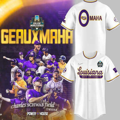 Special New Omaha Men's College World Series Tigers Baseball Jersey