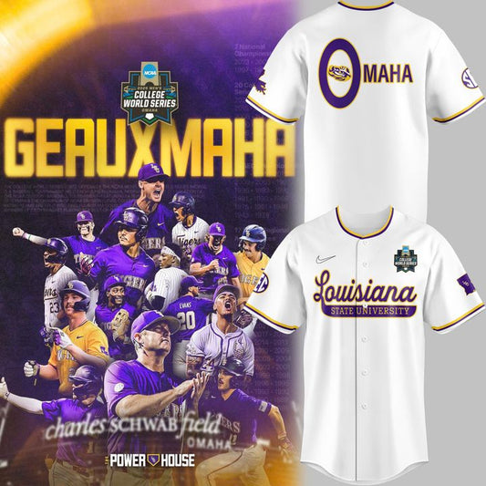 Special New Omaha Men's College World Series Tigers Baseball Jersey