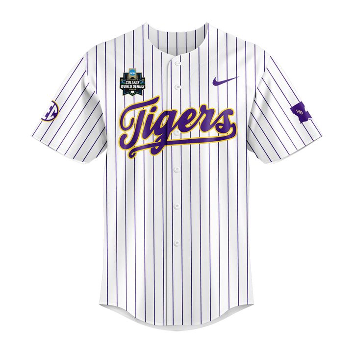 Special New Omaha Men's College World Series Tigers Baseball Jersey 2