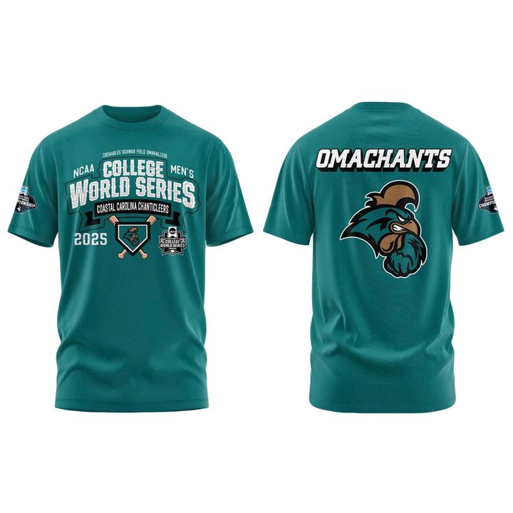 Official Coastal Carolina Chanticleers 2025 NCAA Baseball Men’s College World Series Special T-shirt