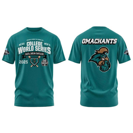Official Coastal Carolina Chanticleers 2025 NCAA Baseball Men’s College World Series Special T-shirt
