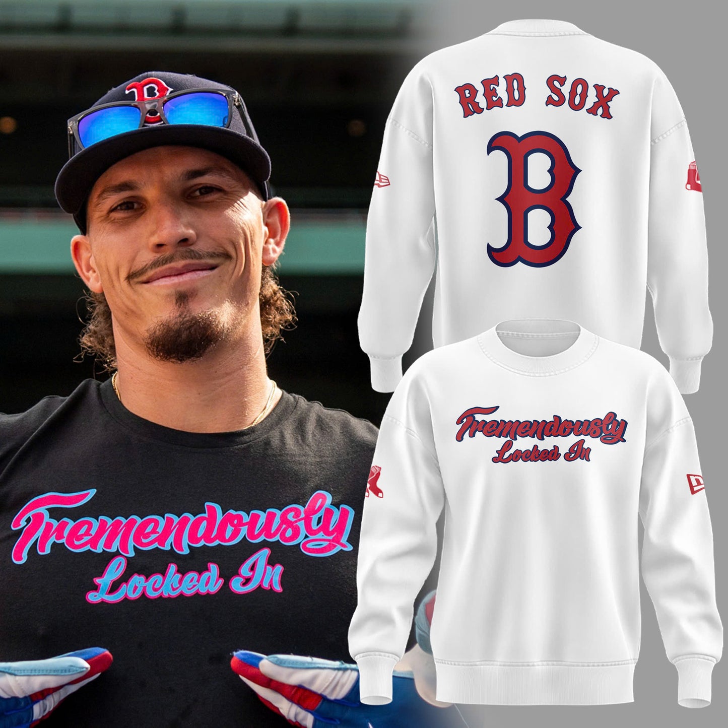 Special New "Tremendously Locked In" White Sweatshirt