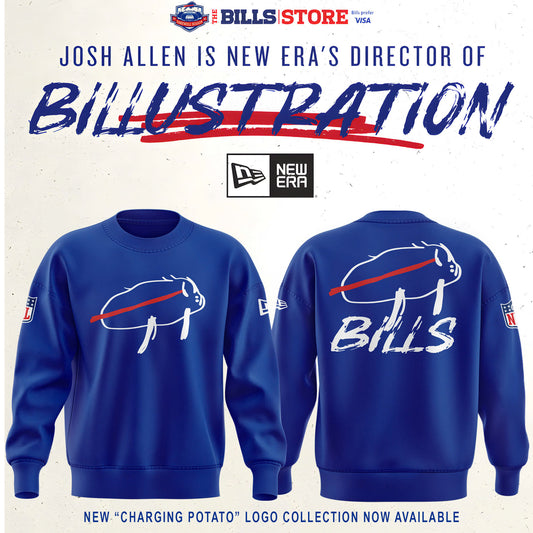 New "Charging Potato" Logo Sweatshirt (Blue)