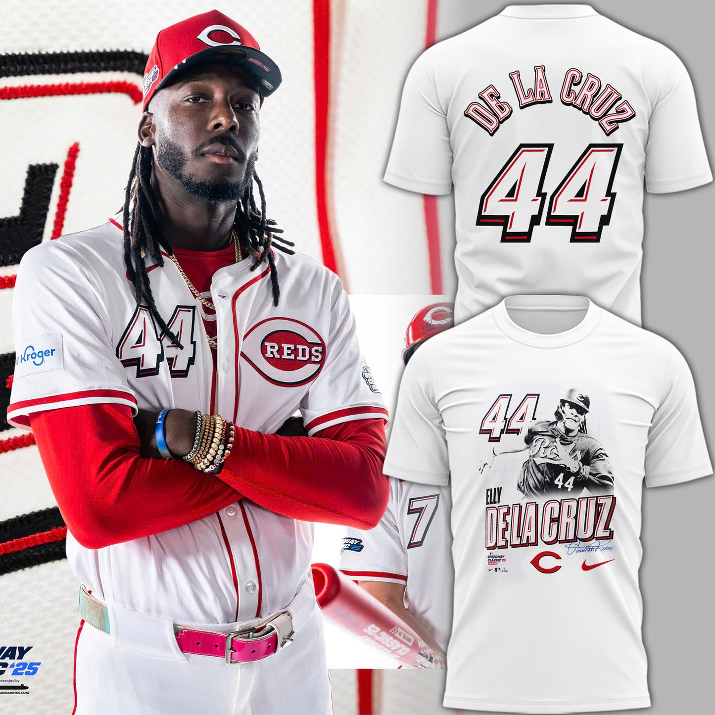 Cincinnati Reds 2025 Speedway Classic Home Limited T-Shirt