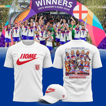 England Lionesses 2025 Winners T-Shirt
