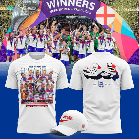 England Lionesses 2025 Winners T-Shirt