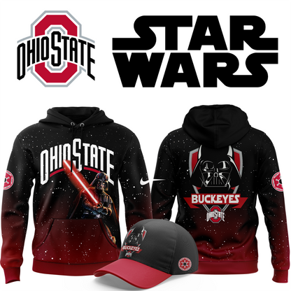Premium Ohio State Buckeyes 2025 Star Wars Darth Vader Hoodie