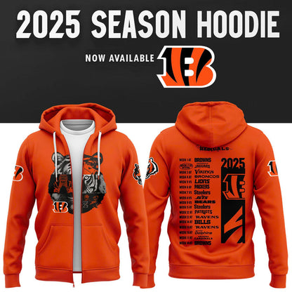 Cincinnati Bengals New Season 2025 ZIP Hoodie - Play-off Only Fan Don't Buy