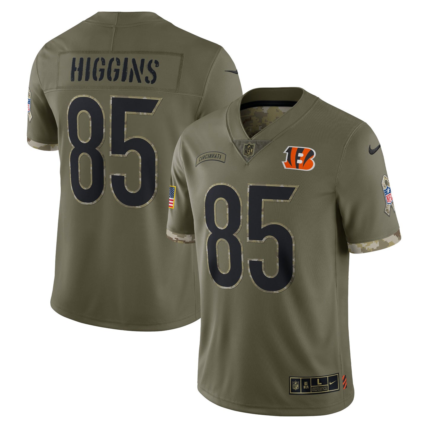 Cincinnati Bengals Military Appreciation 2025 Football Jersey