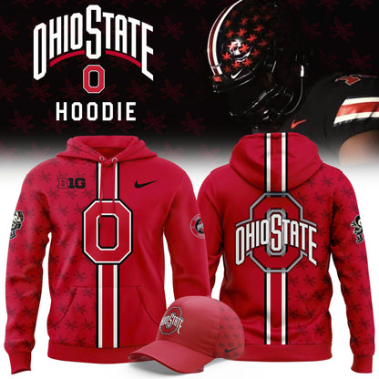 Premium Ohio State Buckeyes Red Hoodie 2025 Season