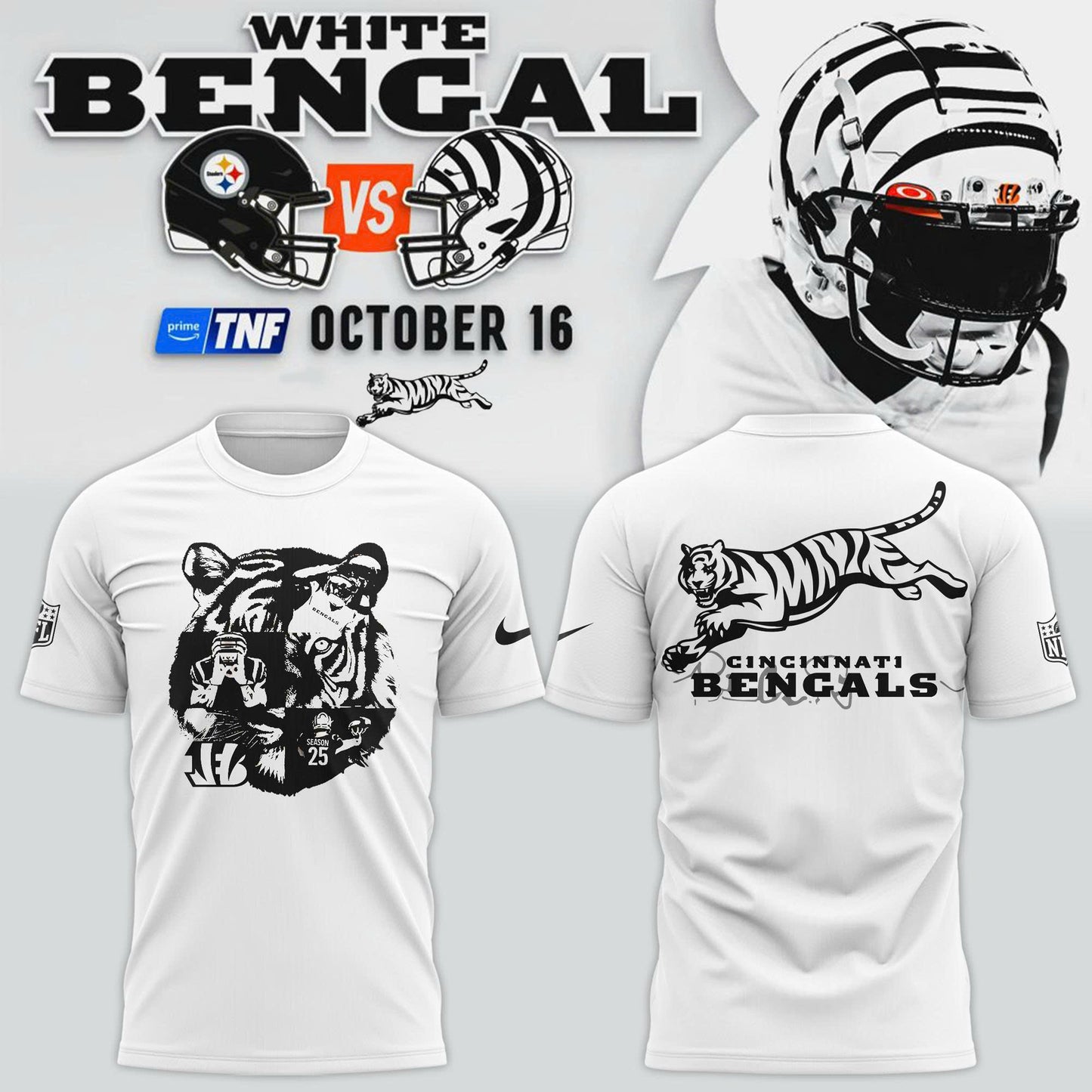 Cincinnati Bengals White New 2025 Special
