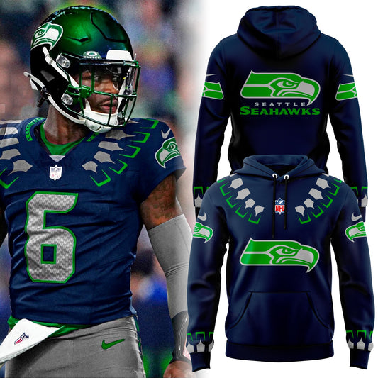 Seattle Seahawks 2025 The Graphic God Hoodie v1