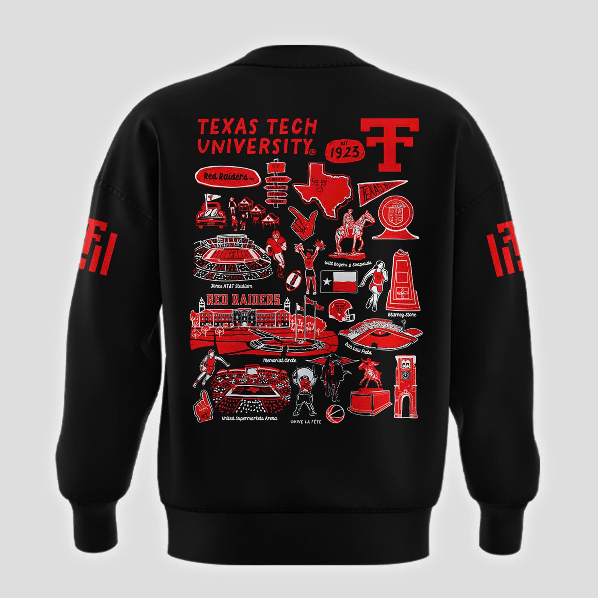 Special New Vive La Fete 100th Anniversary Ŧhrowbacks Impressions Artwork Sweat