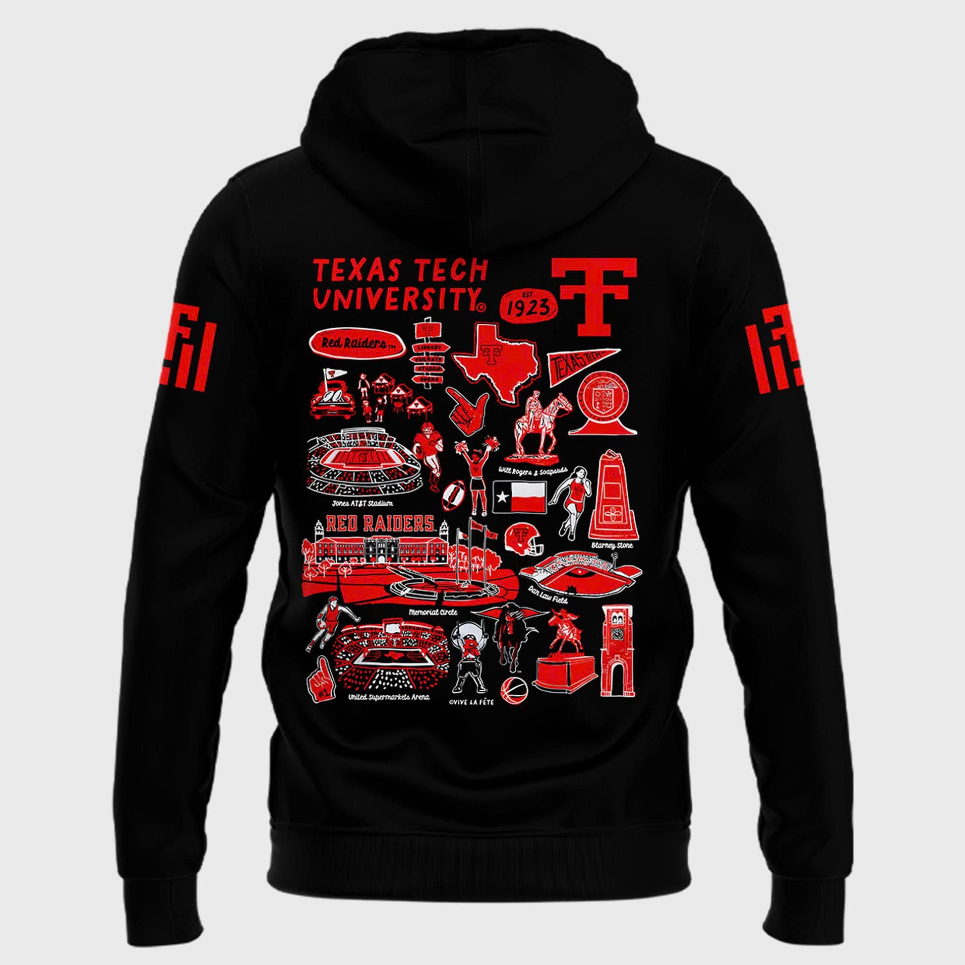 Special New Vive La Fete 100th Anniversary Ŧhrowbacks Impressions Artwork Hoodie