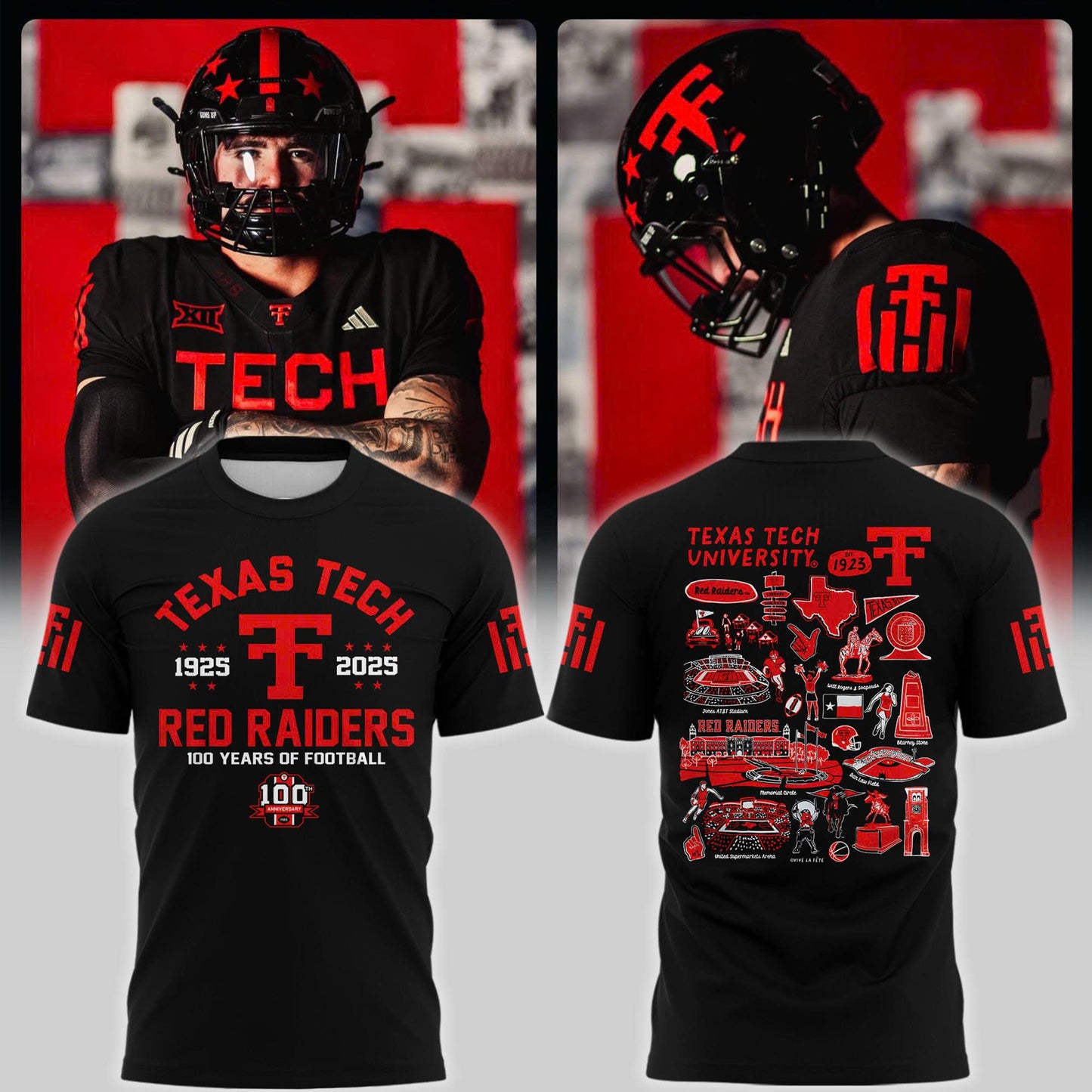 Special New Vive La Fete 100th Anniversary Ŧhrowbacks Impressions Artwork Tshirt