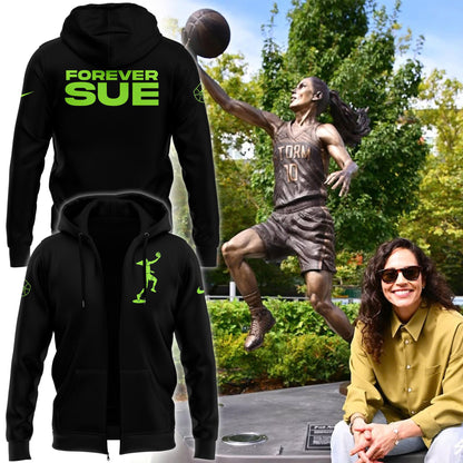Special 2025 Forever Sue Seattle Storm Zip Hoodie