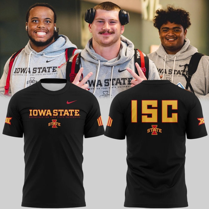 Special New 2025 ISC Logo Tshirt In Black