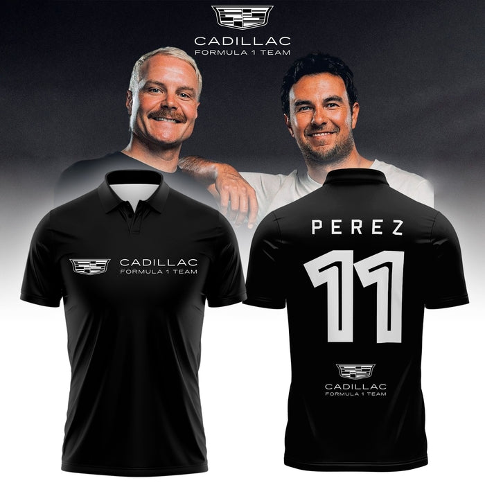 SERGIO PEREZ CADILLAC F1 POLO (Black)