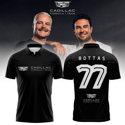 VALTTERI BOTTAS CADILLAC F1 POLO (Black)