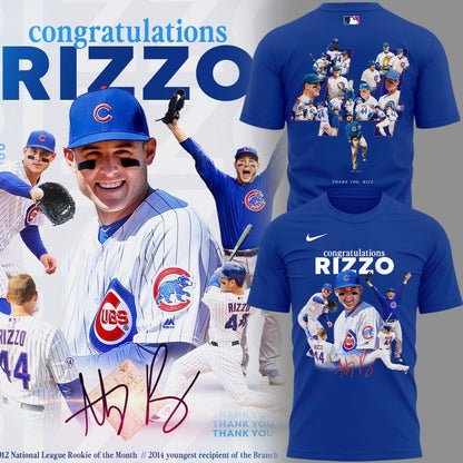 Chicago Cubs Legend Anthony Rizzo Thank You For Memories T-Shirt