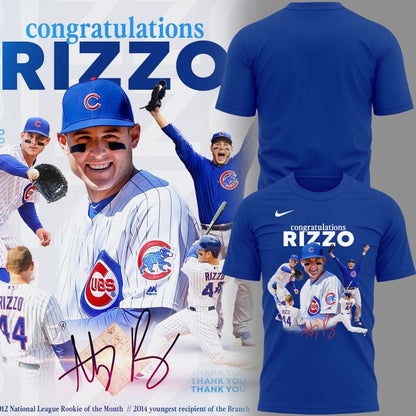 Chicago Cubs Legend Anthony Rizzo Thank You For Memories T-Shirt