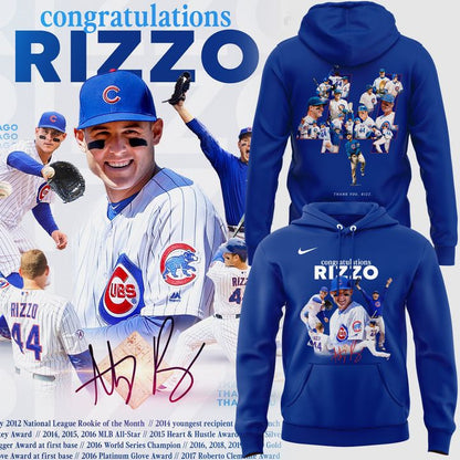 Chicago Cubs Legend Anthony Rizzo - Always And Forever Hoodie