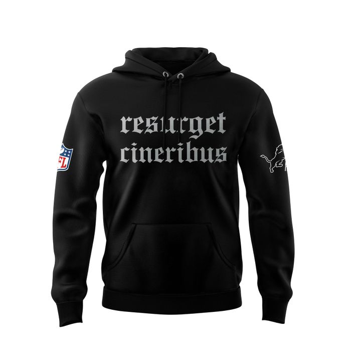 Unisex Aidan Hutchinson Black House of Hutch x Detroit Lions Resurget Cineribus Hoodie