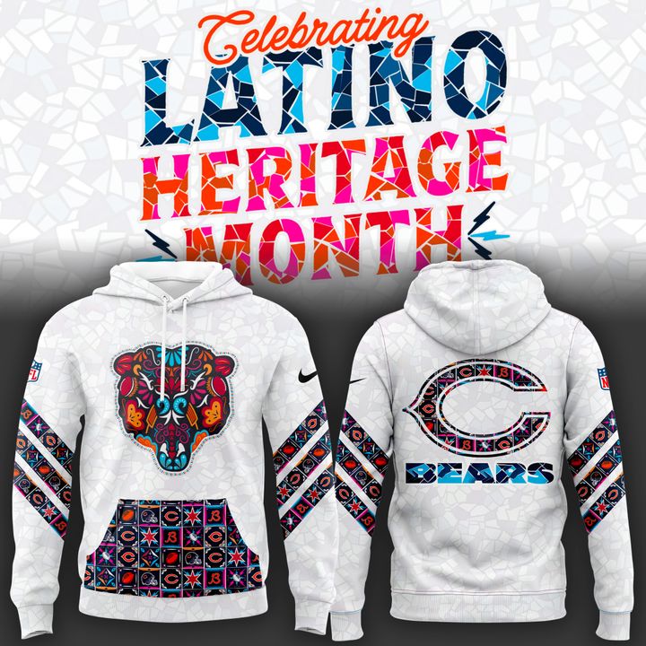 Chicago Bears 2025 Latino Heritage Month Hoodie