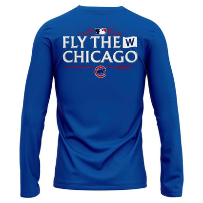 Special October Baseball Post Season 2025 Chicago Cubs Long Sleeve Shirt