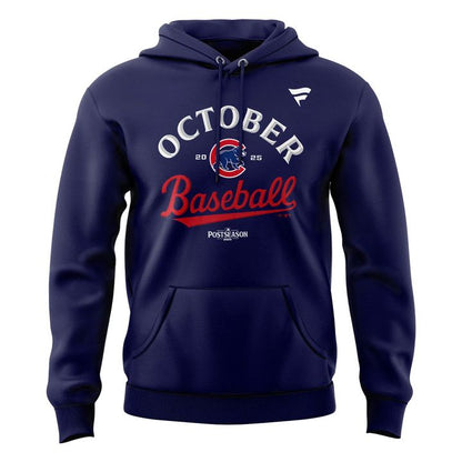 Special Edition October Baseball Post Season 2025 Chicago Cubs Hoodie 2