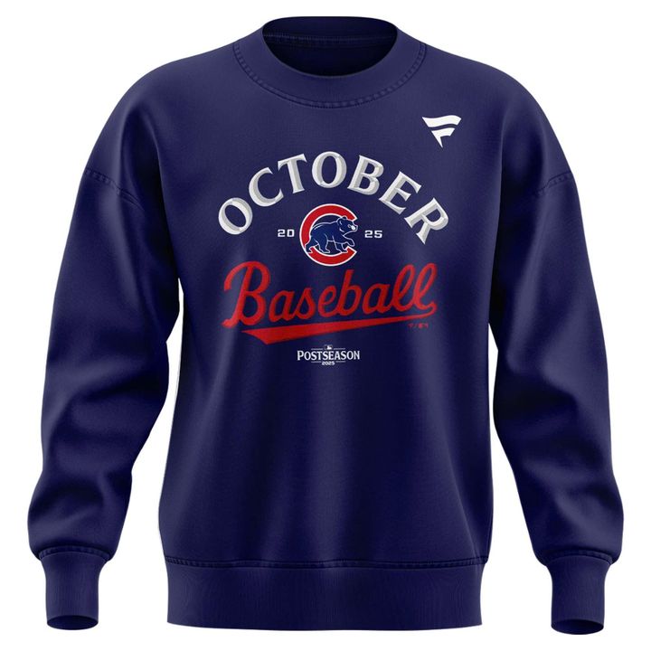 Special Edition October Baseball Post Season 2025 Chicago Cubs Sweatshirt 2