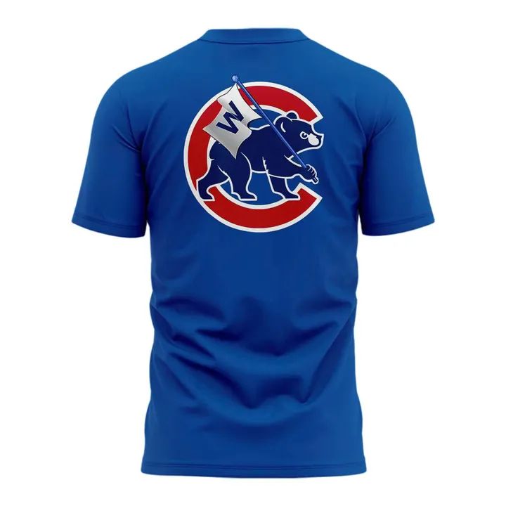 Special New October Ready " Chicago Cubs Fly The W" Flag Logo T-Shirt