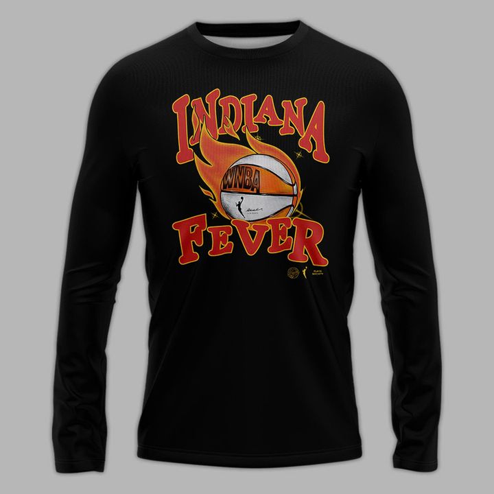 Special New Indiana Fever Basketball Long Sleeve Shirt