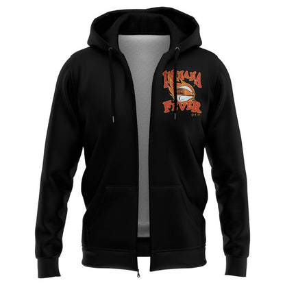 Special New Indiana Fever Basketball Zip Hoodie