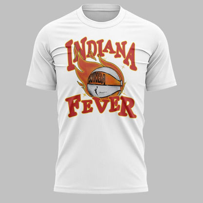 Special New Indiana Fever Basketball White T-Shirt