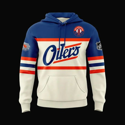 Edmonton Oilers Fanatics Premium Cream Hoodie 2025-2026