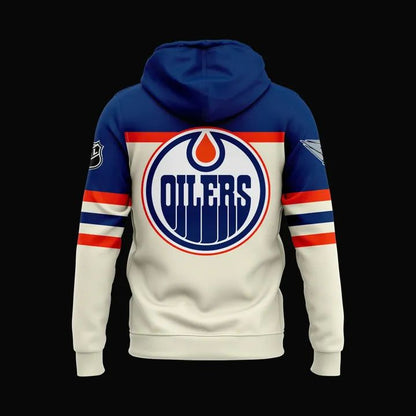 Edmonton Oilers Fanatics Premium Cream Hoodie 2025-2026
