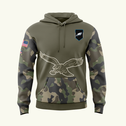 Special New Philadelphia Eagles Salute to Service Hoodie2025