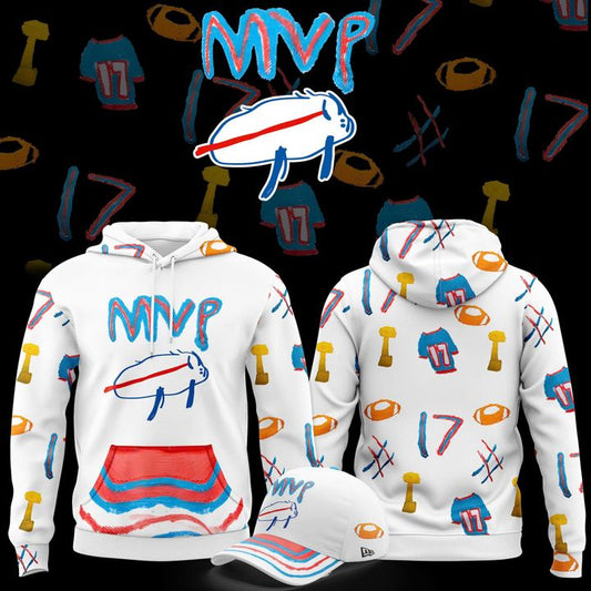 Buffalo Bills '' Josh Allen 2025 Billustration Charlie'' Special Hoodie