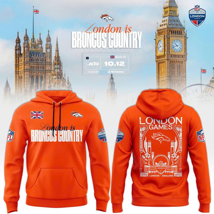 Denver Broncos London game 2025 Limited Hoodie