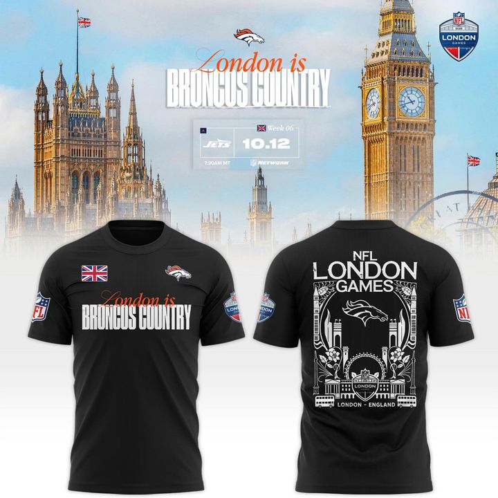 Denver Broncos London game 2025 Limited T-shirt