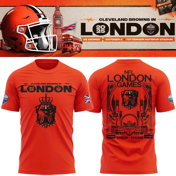 Cleveland Browns 2025 London Game Limited T-shirt