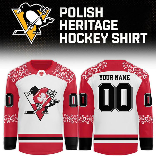 Pittsburgh Penguins x 2025 Polish Heritage Hockey Jersey